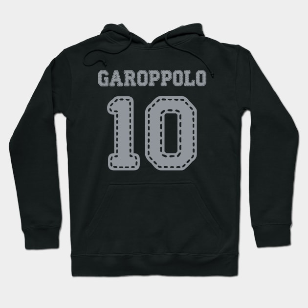 Jimmy Garoppolo 10 Hoodie by ddesing